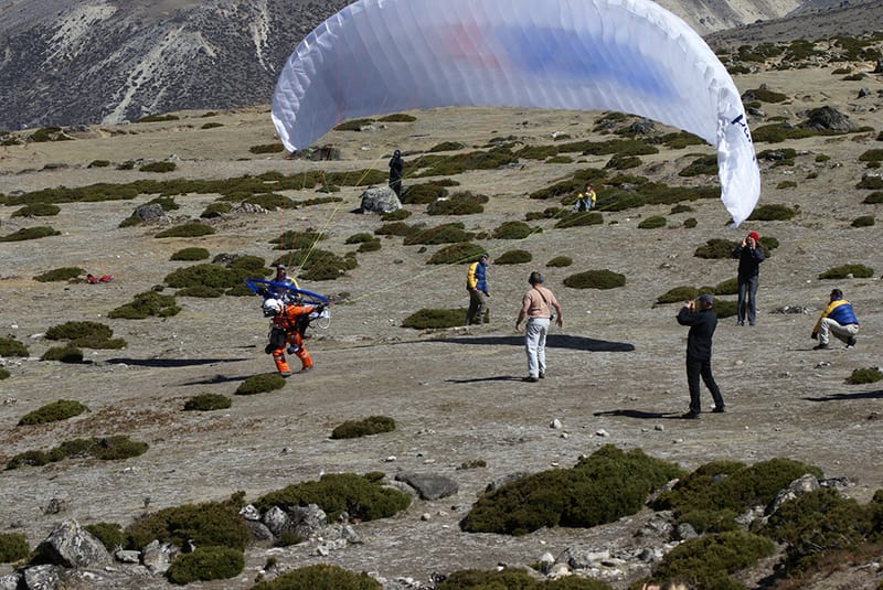 Paramotors over Everest