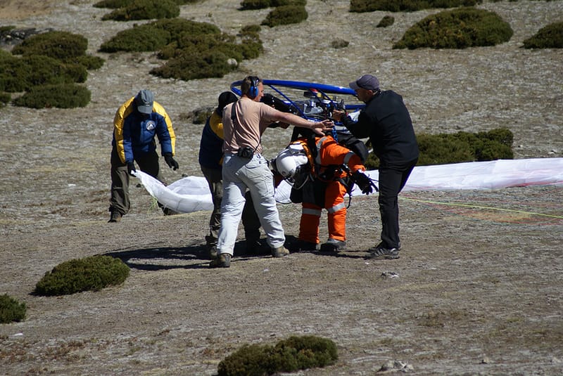 Paramotors over Everest