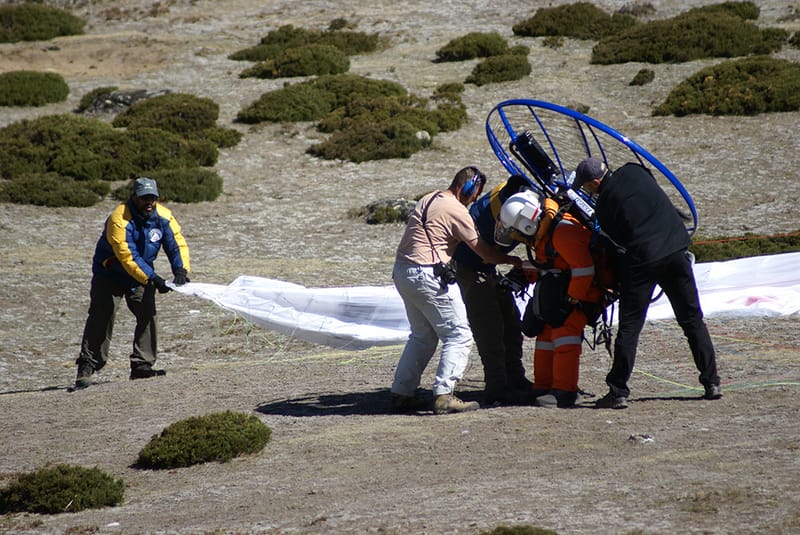 Paramotors over Everest