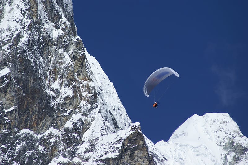 Paramotors over Everest