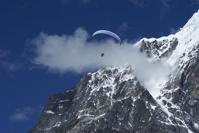 Paramotors over Everest