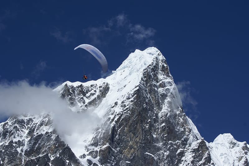 Paramotors over Everest