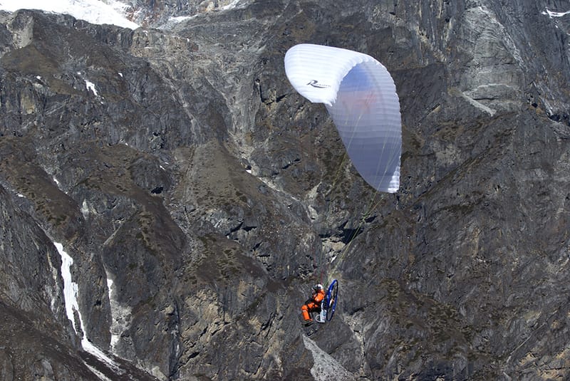 Paramotors over Everest