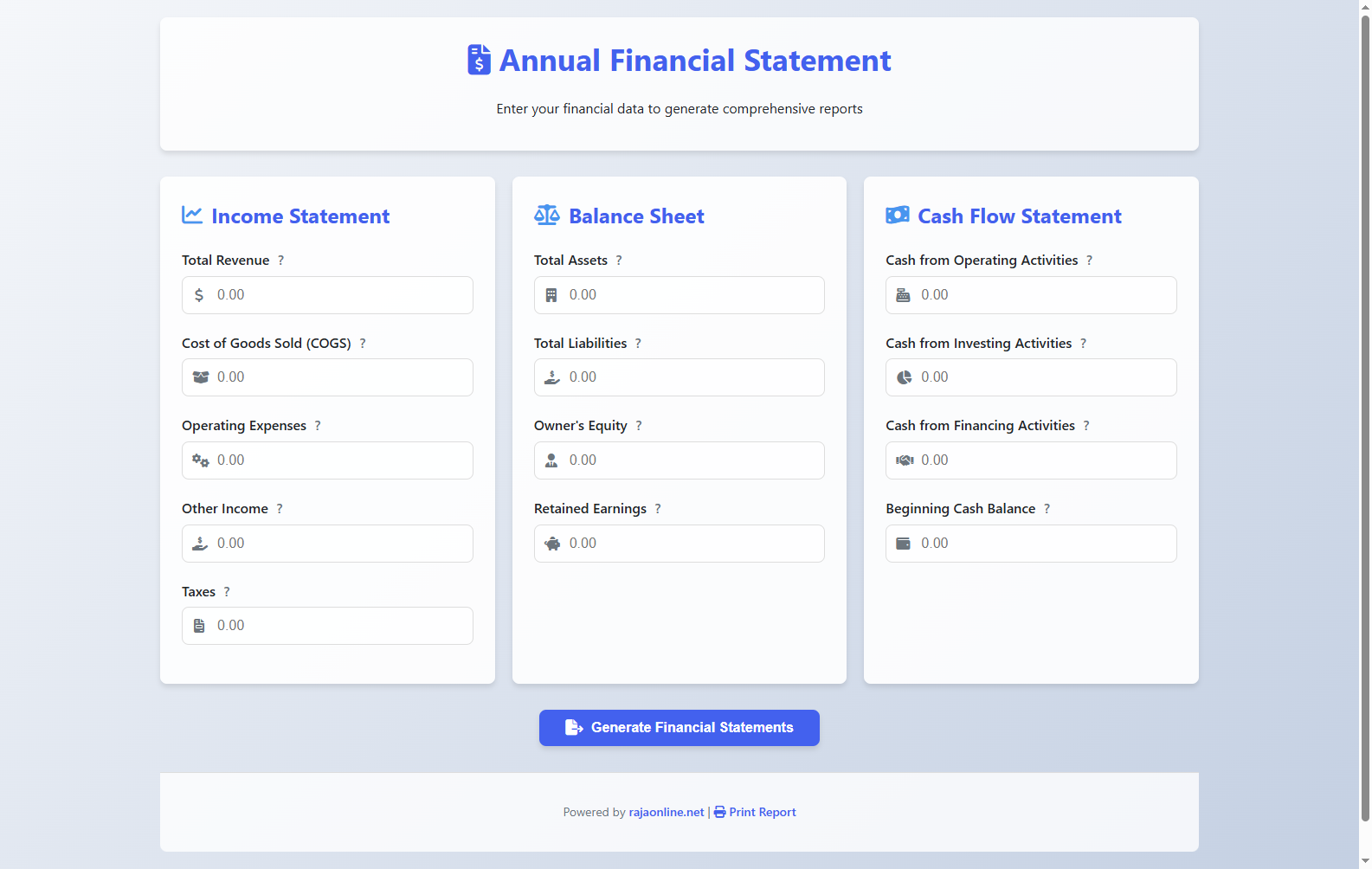 Annual Financial Statement