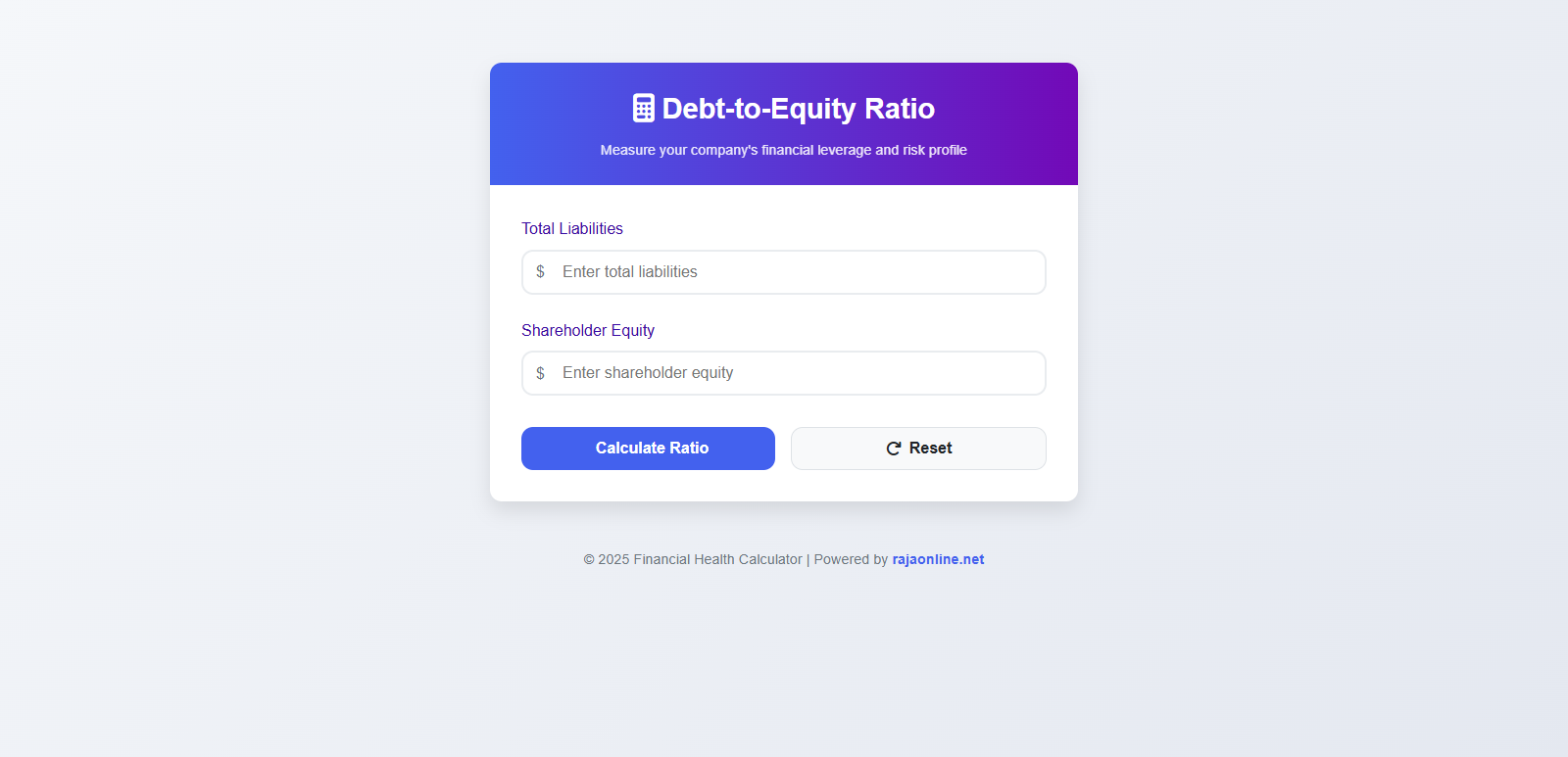 Debt-to-Equity Ratio