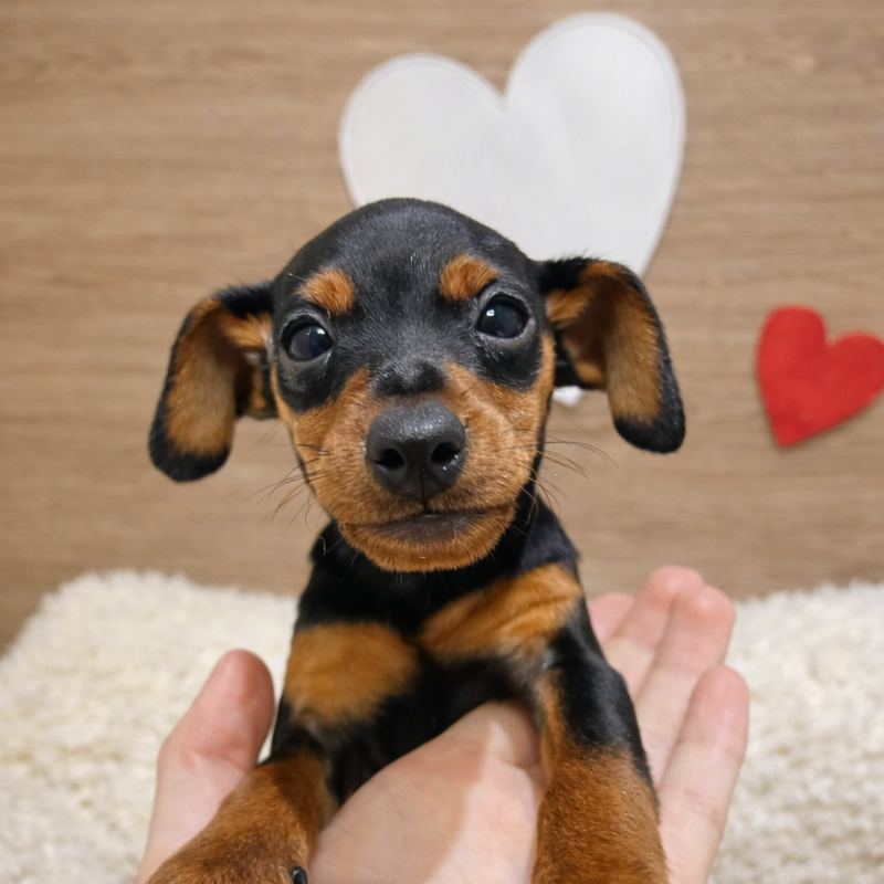 Antibes, Pinscher femelle née le 04/12/25 Non LOF