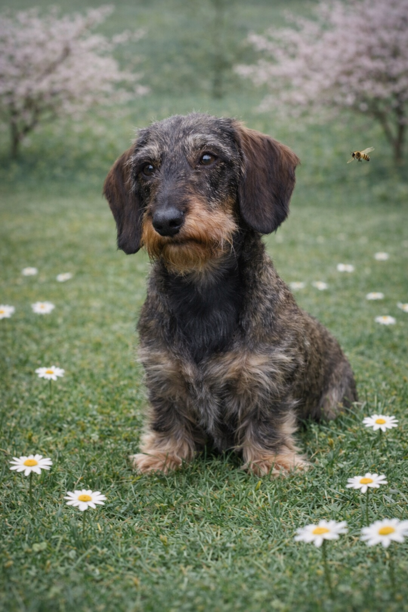 LE TECKEL A POILS DURS NAIN ET STANDARD