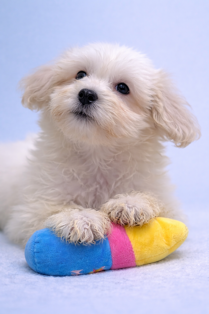 Bob, Coton de Tuléar mâle né le 29/01/26 LOF