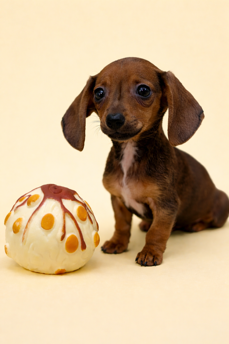 Bali, Teckel à poil ras femelle née le 02/02/26 