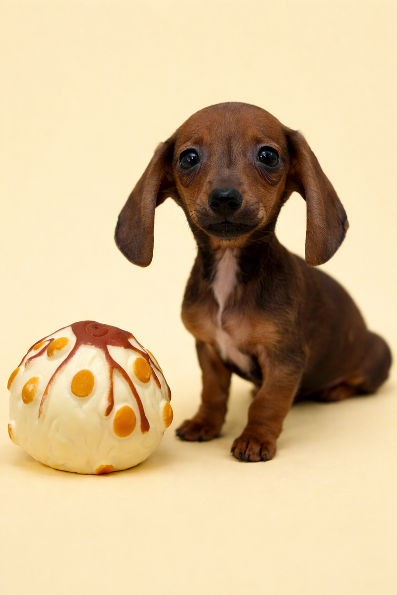Bali, Teckel à poil ras femelle née le 02/02/26 