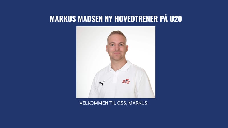 Markus Madsen blir ny hovedtrener for U20