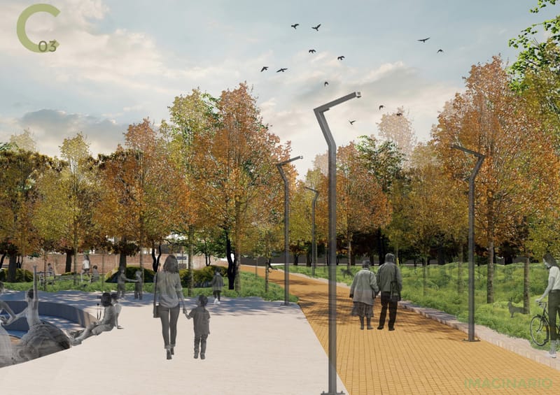 Intervención paisajística Parque del Este, B° San Vicente