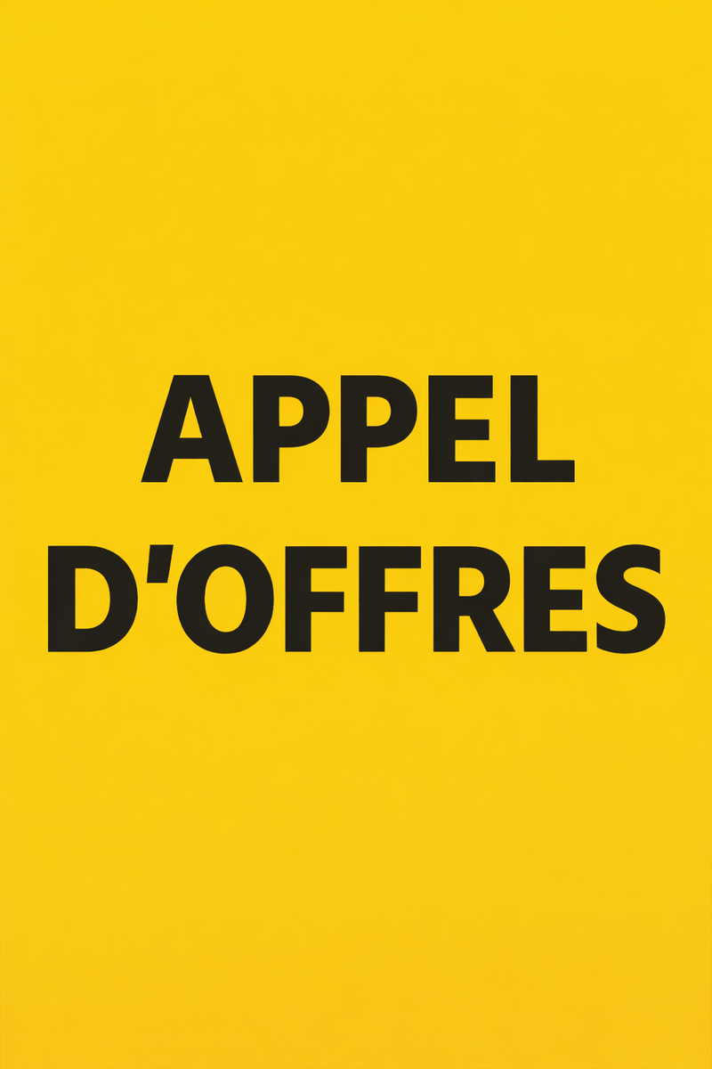 Avis d’appel d’offres