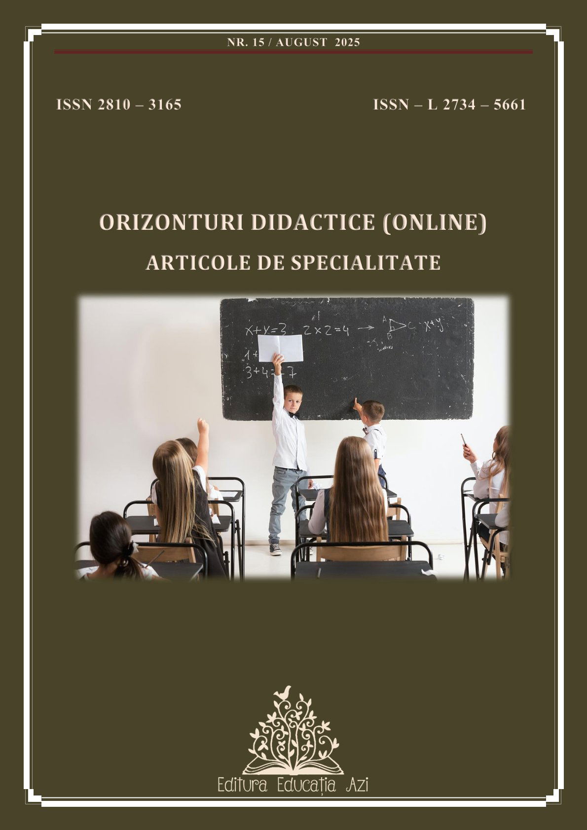 Orizonturi Didactice (online) nr. 15 din august 2025