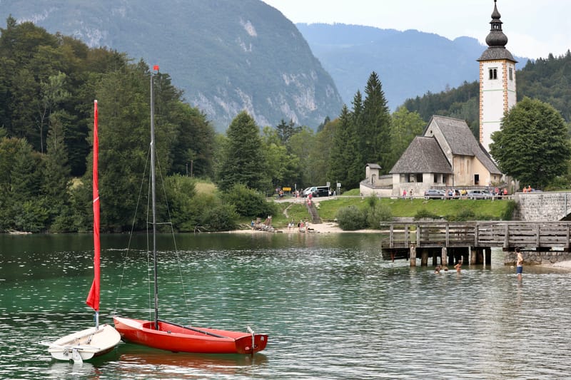 17. SLOVENIE 2 : Lac de Bohinj, Chapelle de Saint Duha, Eglise de Bintje