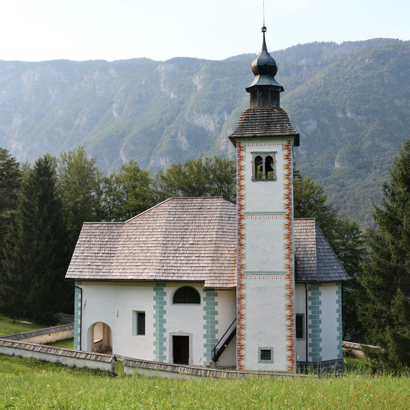 17. SLOVENIE 2 : Lac de Bohinj, Chapelle de Saint Duha, Eglise de Bintje