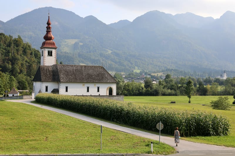 17. SLOVENIE 2 : Lac de Bohinj, Chapelle de Saint Duha, Eglise de Bintje