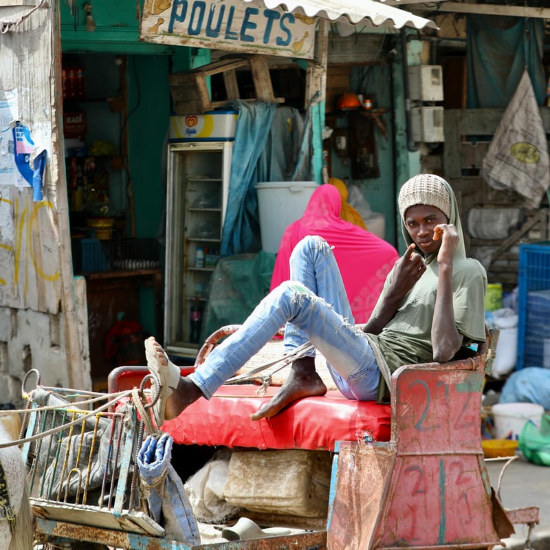 9. SAINT LOUIS 3 : Le Quartier des Pêcheurs, en calèche
