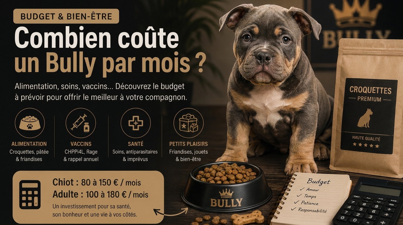Quel est le budget à prévoir pour un American Bully ?