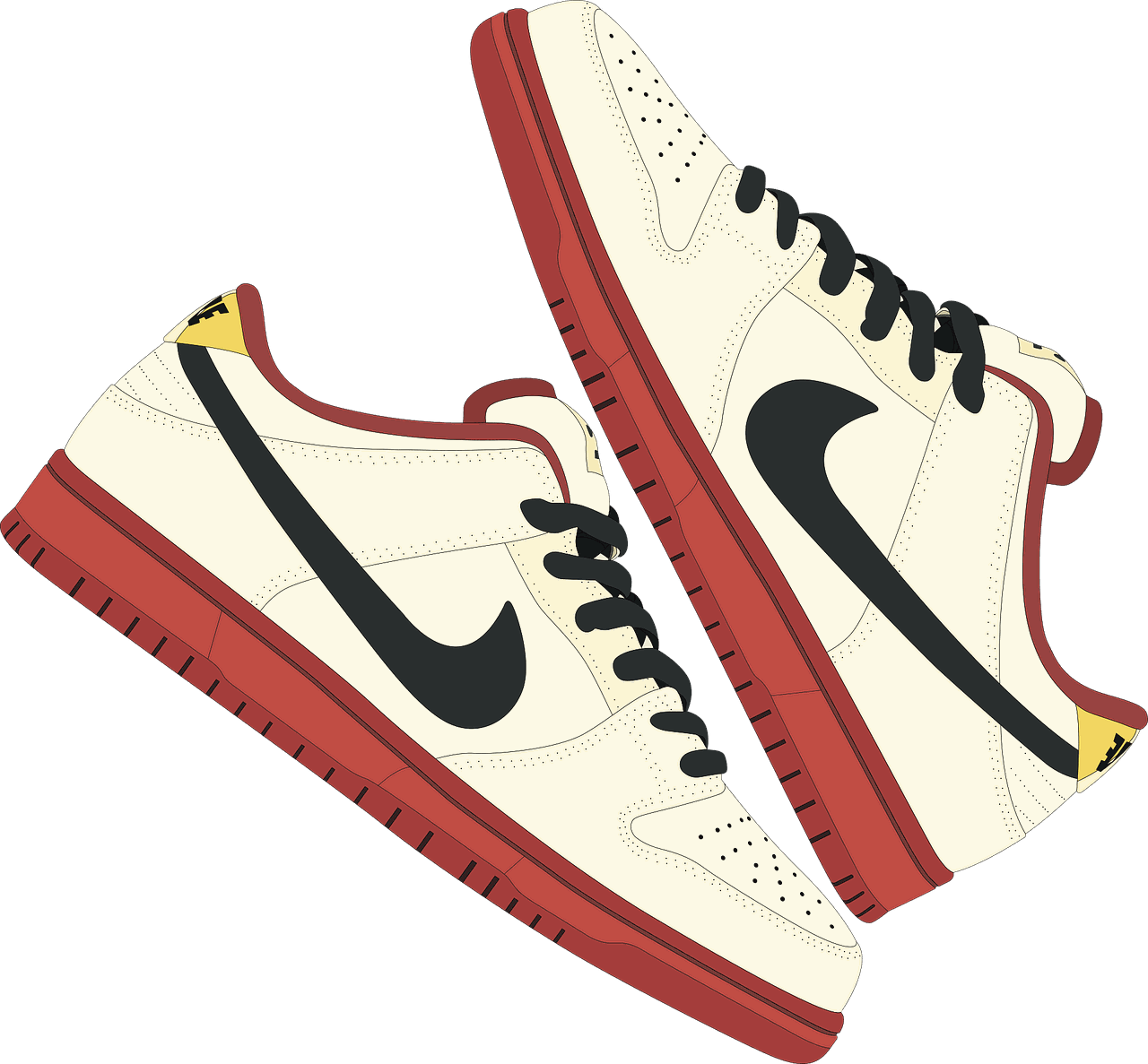 dessin chaussures baskets Nike