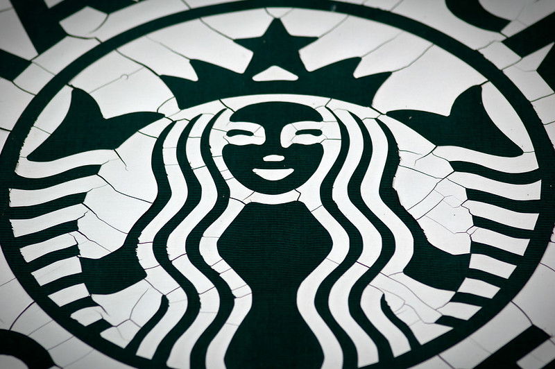 logo Starbucks noir et blanc histoire café