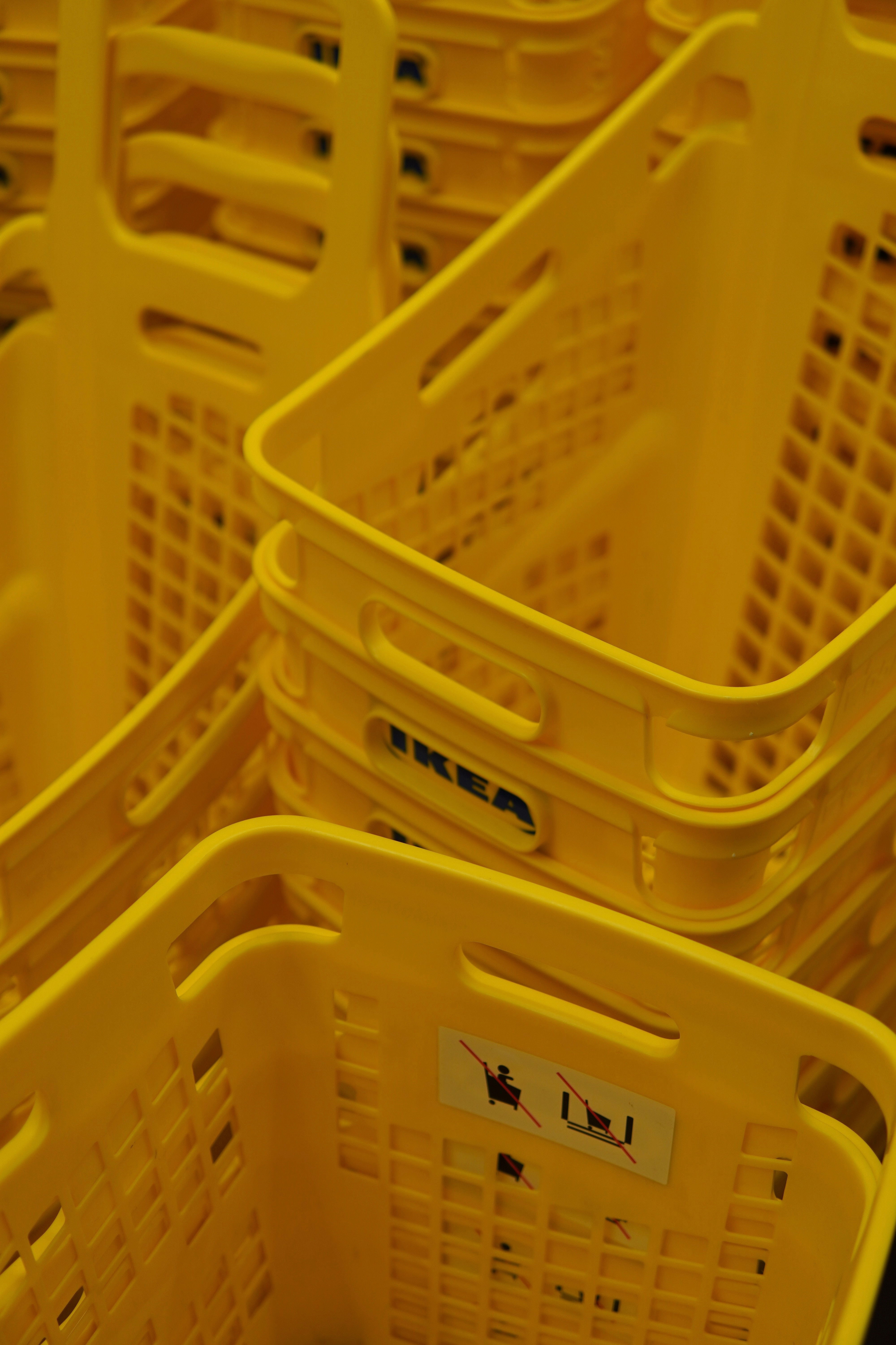 chariot caddie Ikea Jaune