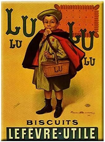 Affiche publicité branding LU biscuits Petit beurre nantais