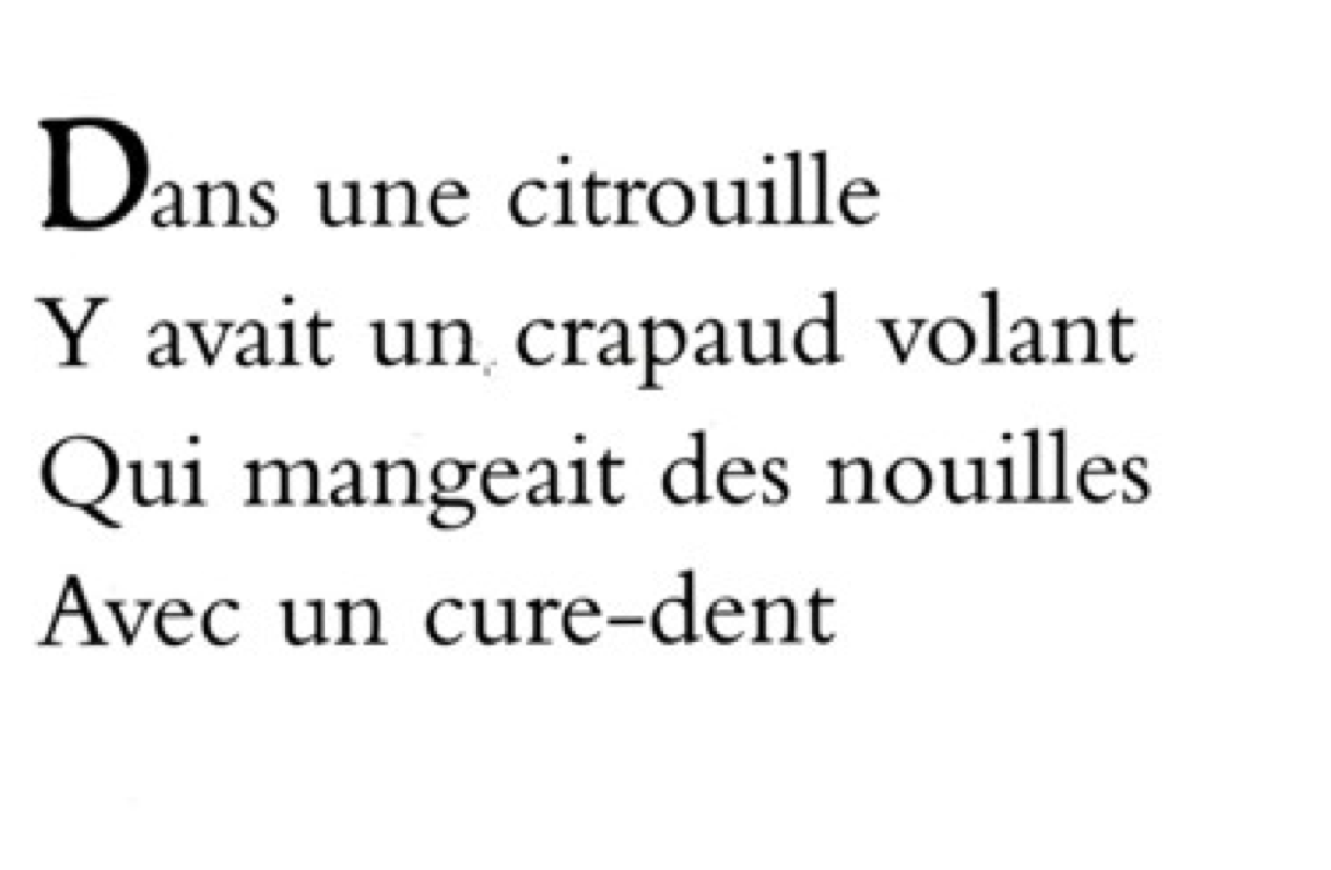 Textes écrit avec typographie Humanes