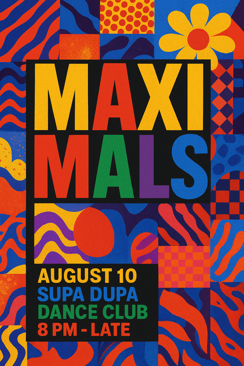 exemple affiche maximaliste creation graphique