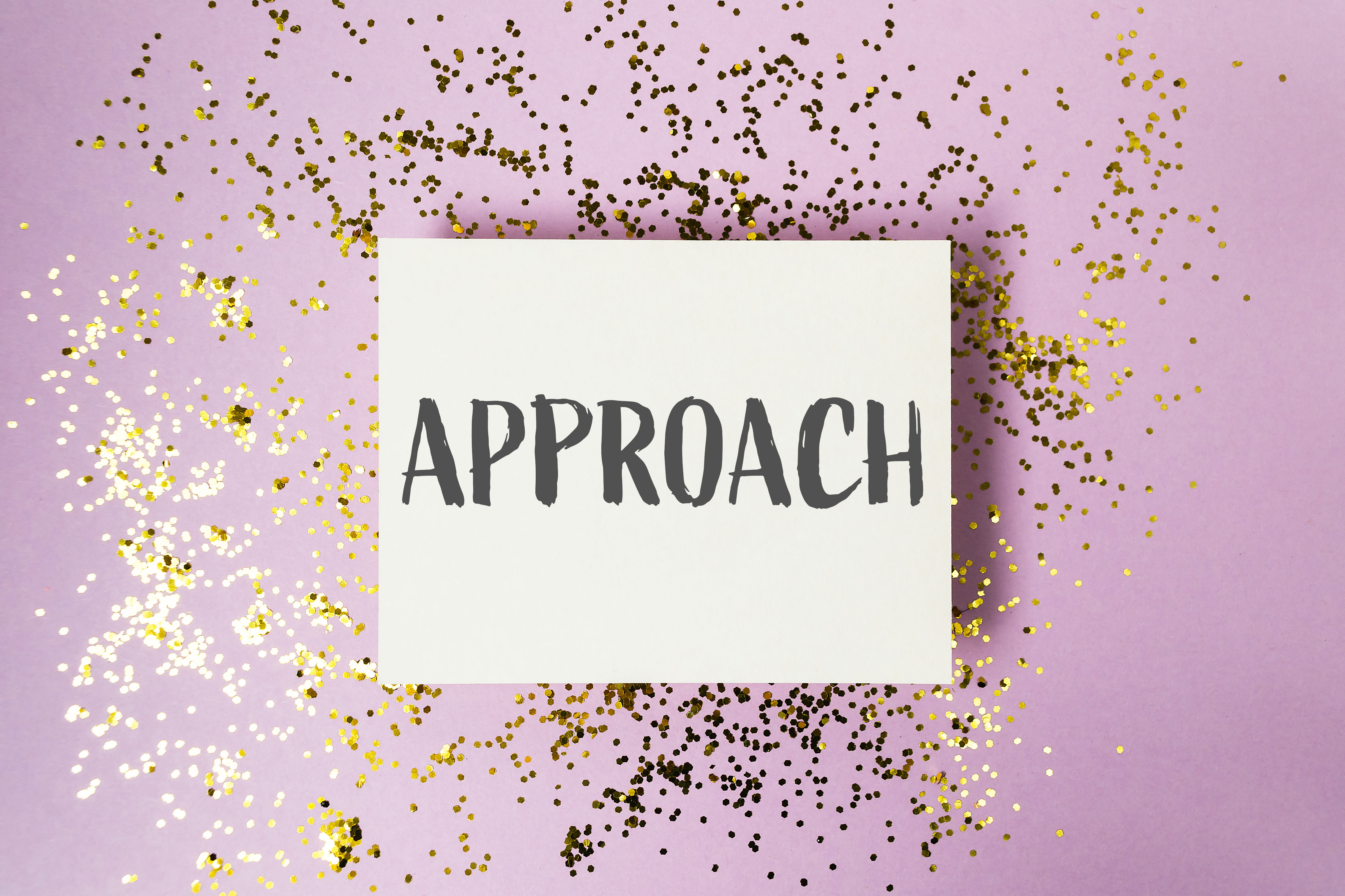 typographie paillettes girly