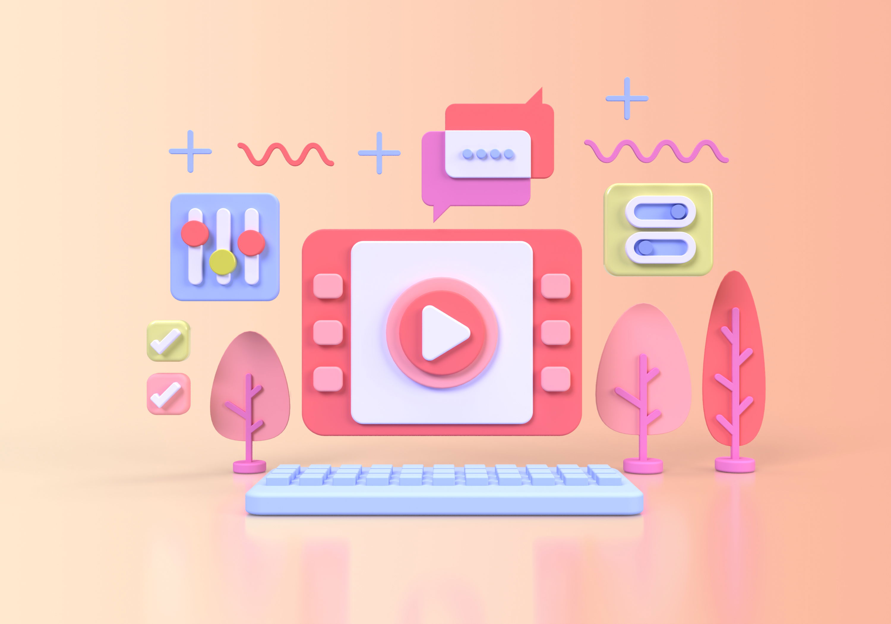 animation graphique - contenu vidéo