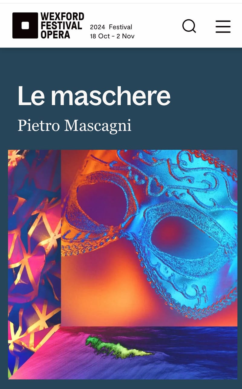 Mascagni: "Le Maschere" -Colombina- Wexford Festival Opera