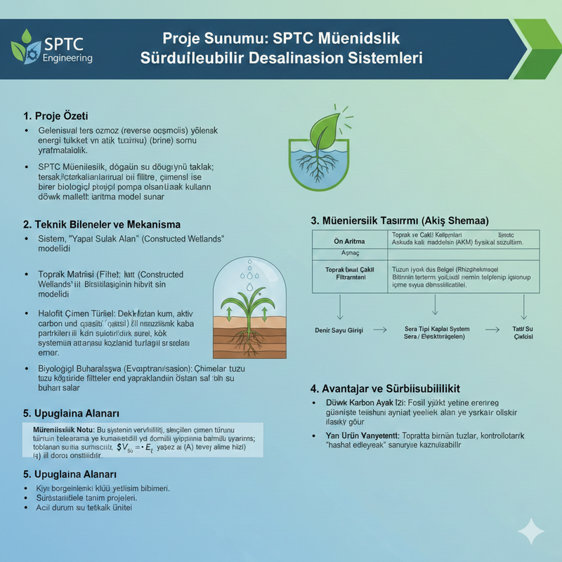 Sürdürülebilir Desalinasyon Sistemleri