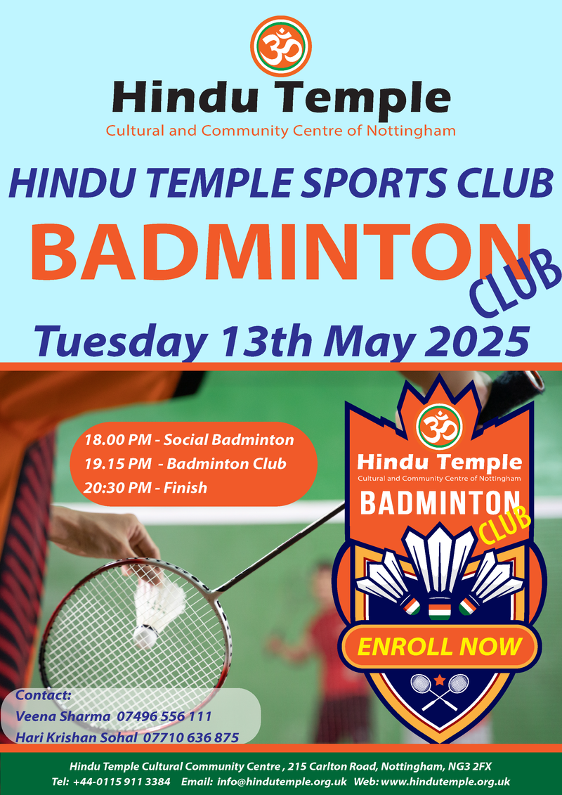 Badminton Club - Every Tuesdays