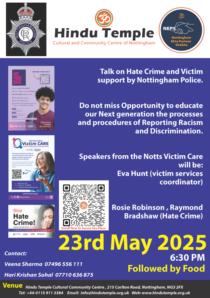 Hate Crime and Victim support by Nottingham Police