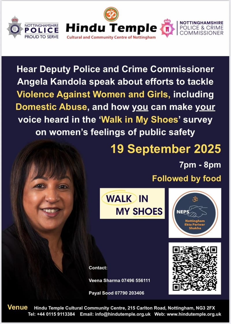 2025 - 19/09/2025 - Violence against women and girls by Hear Deputy Police Crime CommissionerAngela Kandola