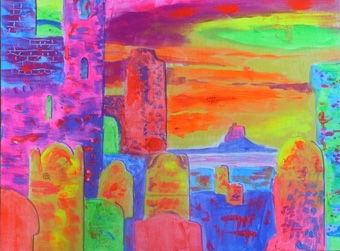 Holy Island abstract