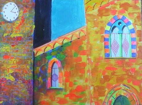 Italian church abstract