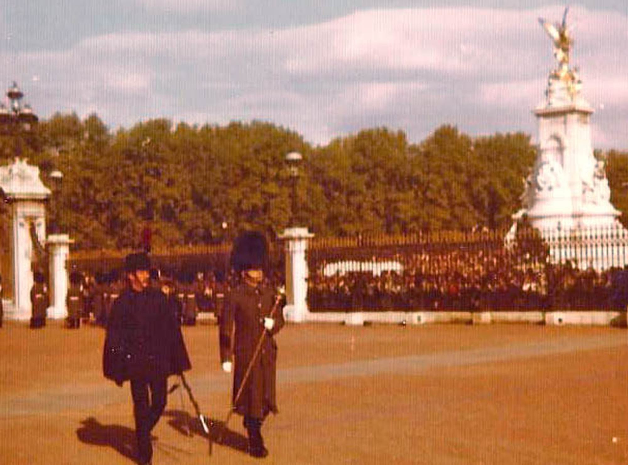 Changing of the guard at Buckingham Palace