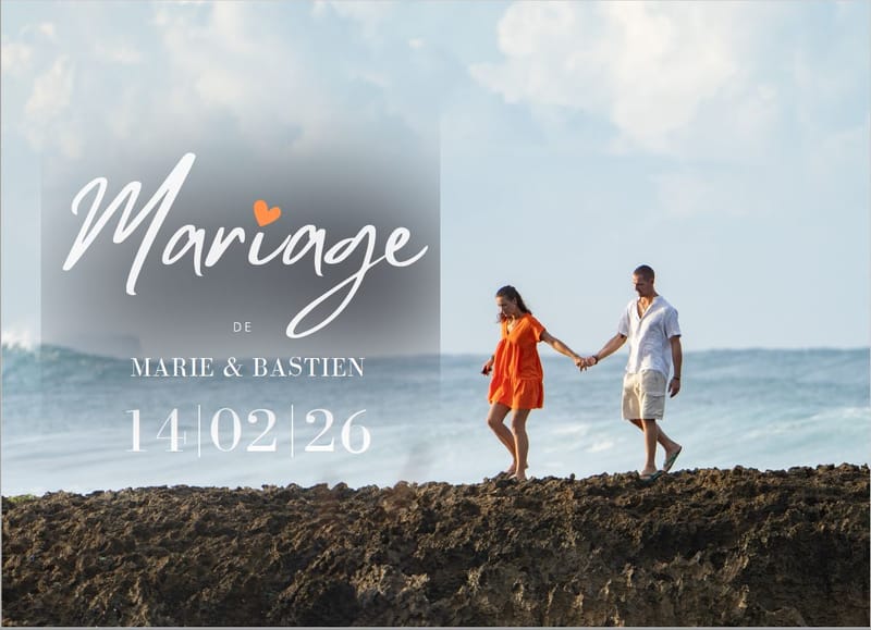 Faire part pour votre mariage