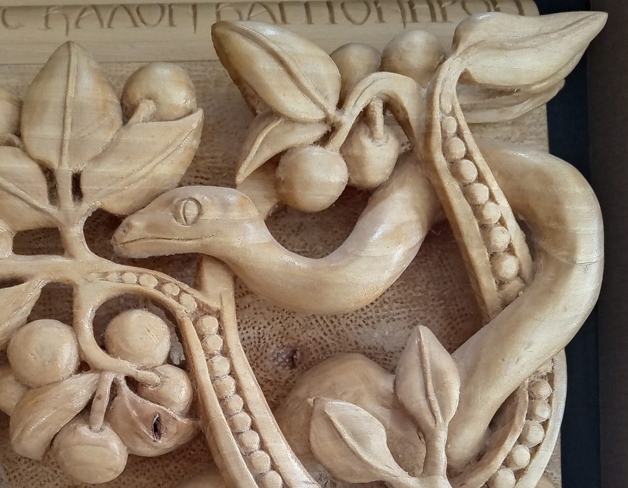  Detail of the serpent tempting Eve.