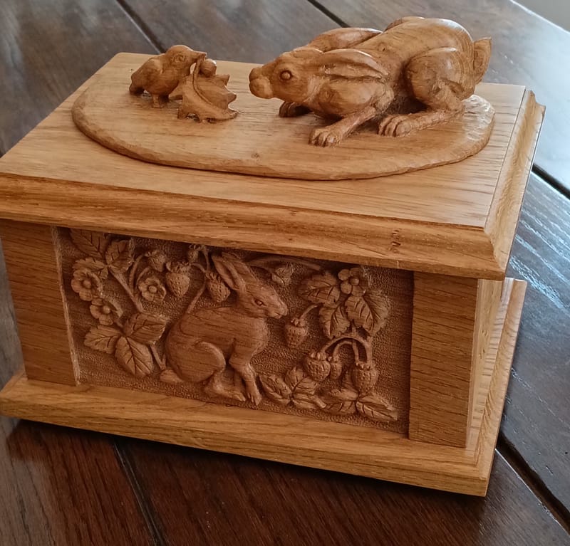 Hare and Robin Casket