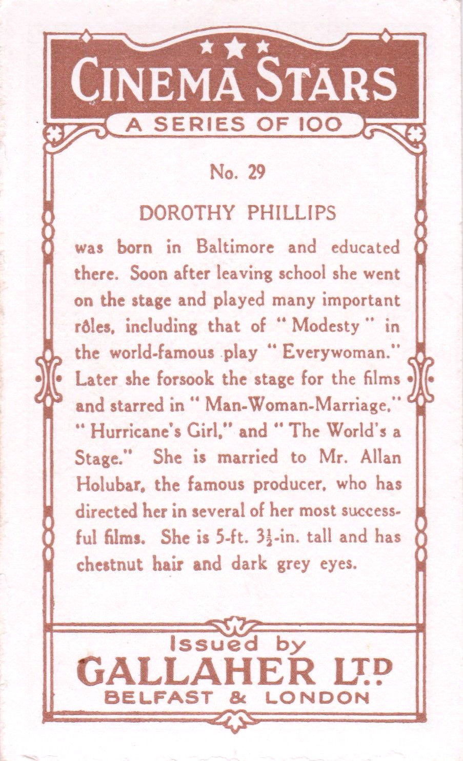 DOROTHY PHILLIPS