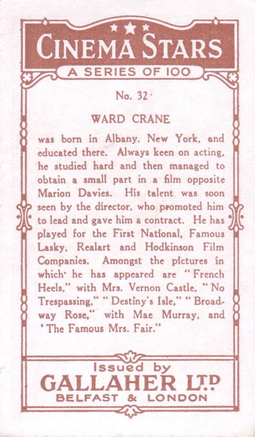 WARD CRANE