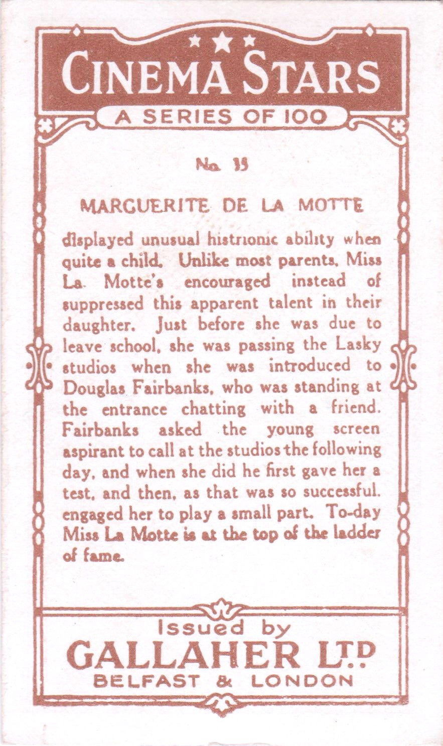 MARGUERITE DE LA MOTTE