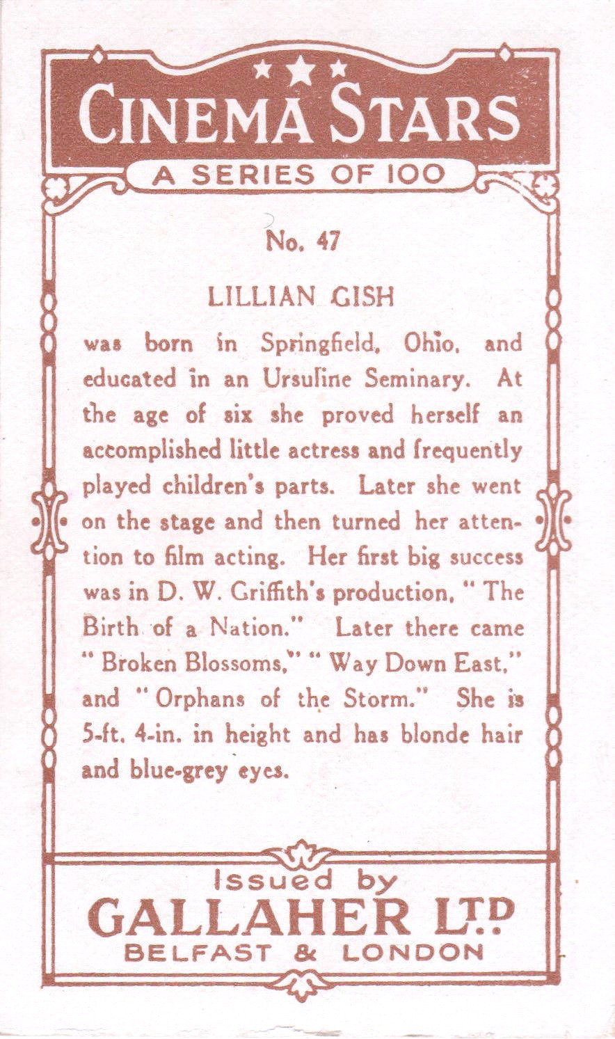 LILLIAN GISH