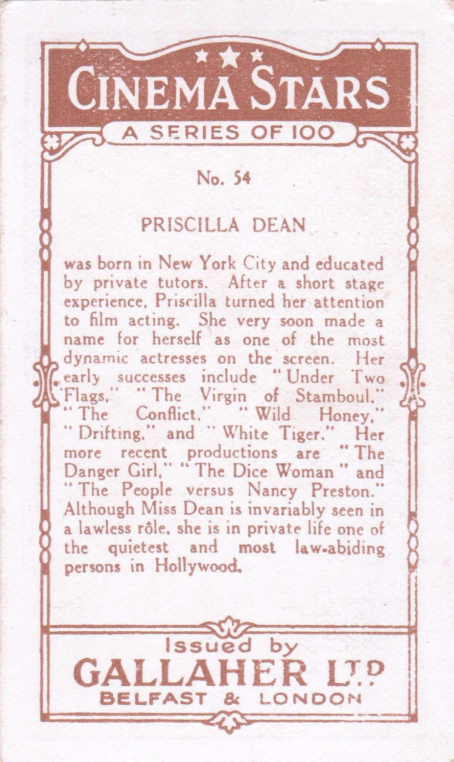 PRISCILLA DEAN