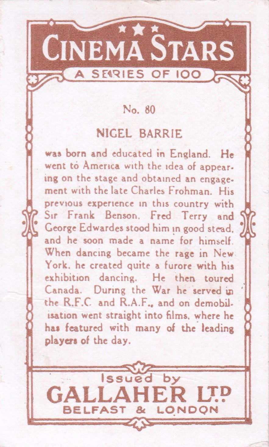 NIGEL BARRIE