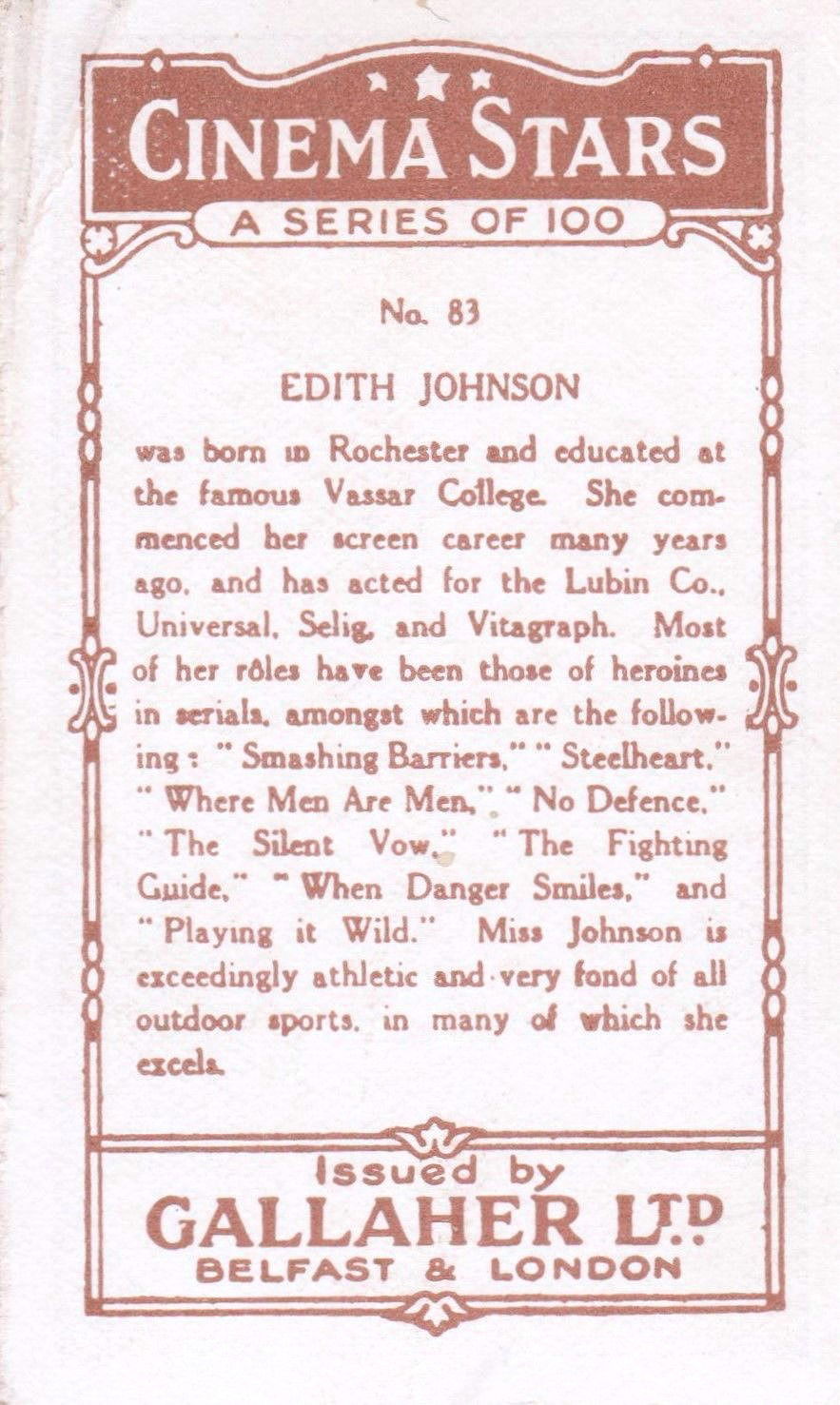EDITH JOHNSON