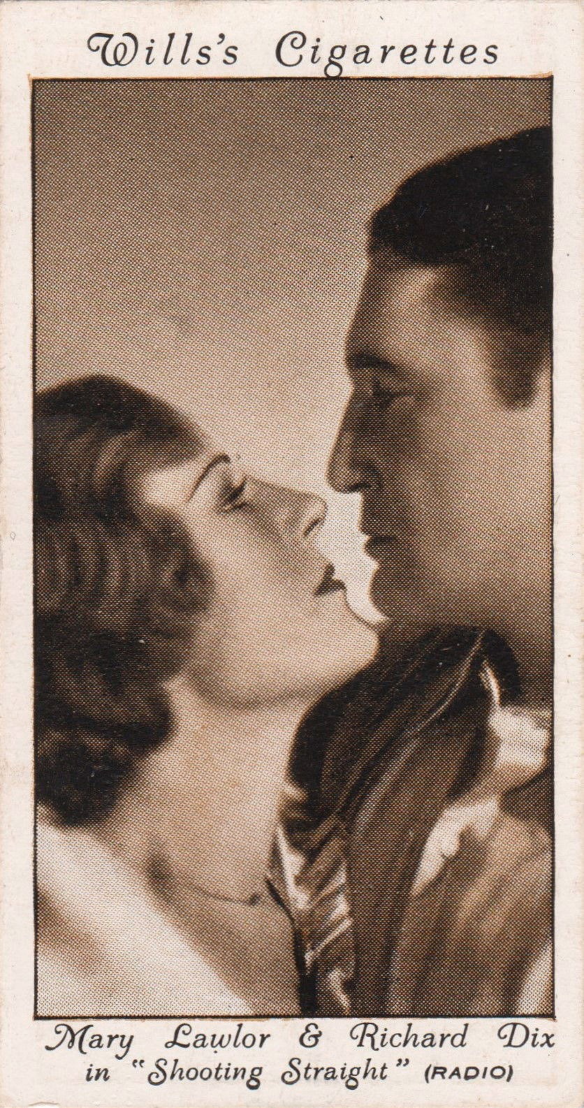 MARY LAWLOR & RICHARD DIX in "SHOOTING STRAIGHT"